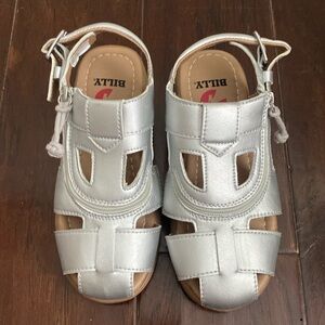 Kids silver sandals